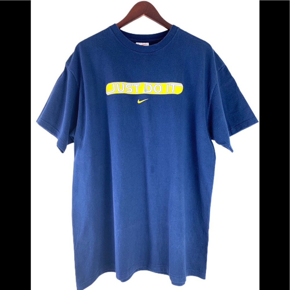 Vintage Nike Just Do It Tee Michigan Colors L